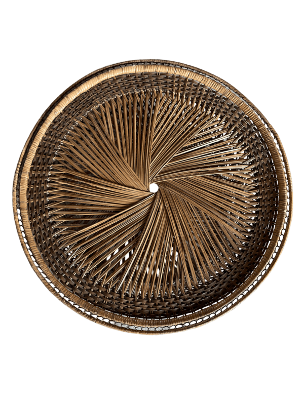 Table basse rotin Emmanuelle ronde