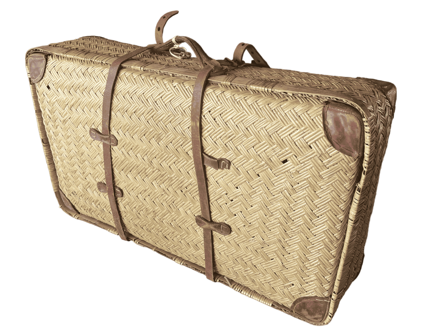 Valise rotin tressée grande