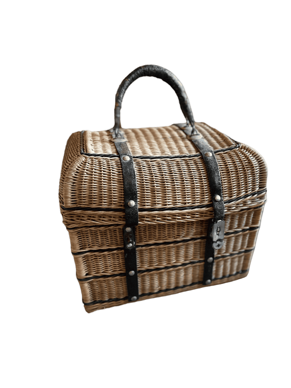 Valisette en rotin tressée