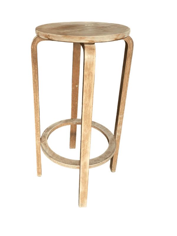 Tabouret haut bois clair