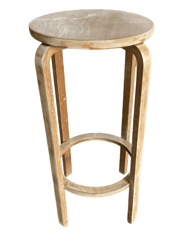 Tabouret haut bois clair
