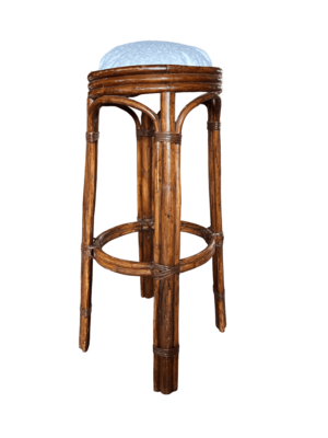 Tabouret haut rotin