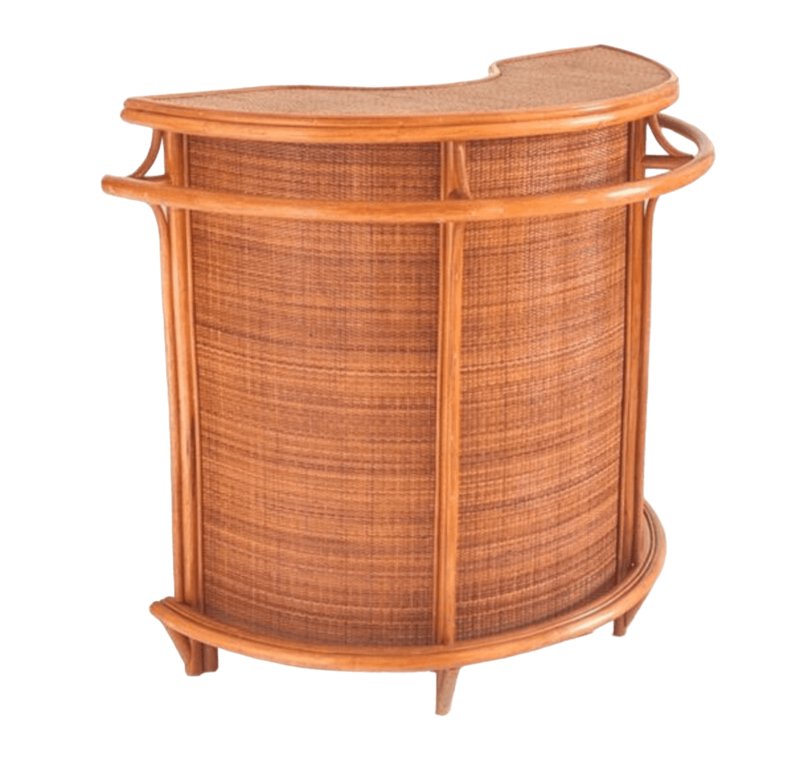 Bar en rotin rond