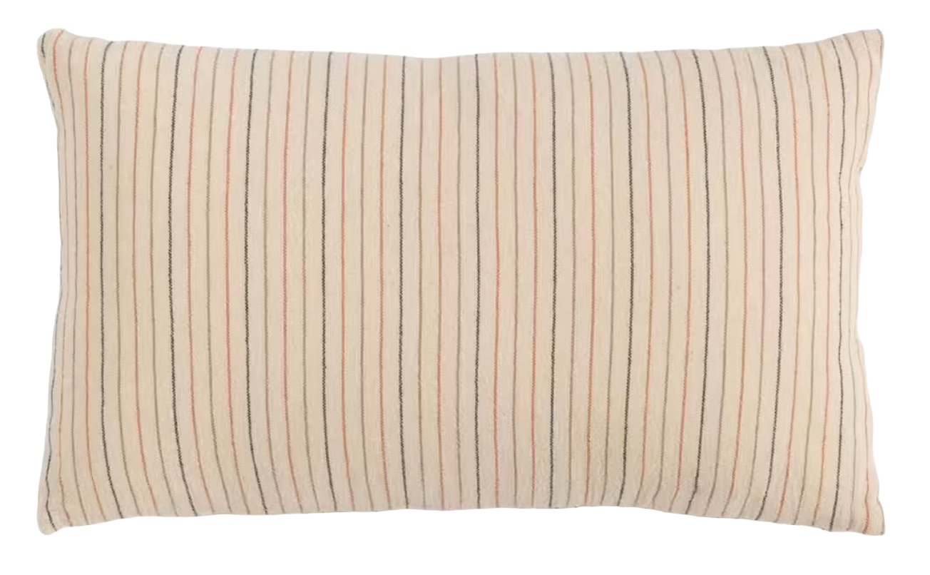 coussin beige alpilles rayé rectangle