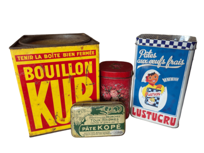Boite métal rectangle vintage