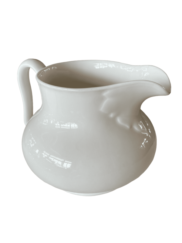 Cruche porcelaine blanche