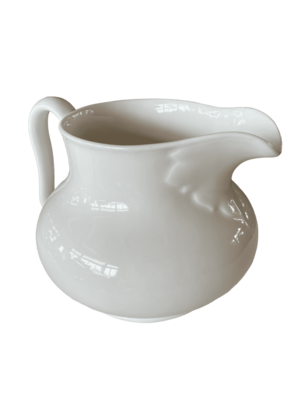 Cruche porcelaine blanche