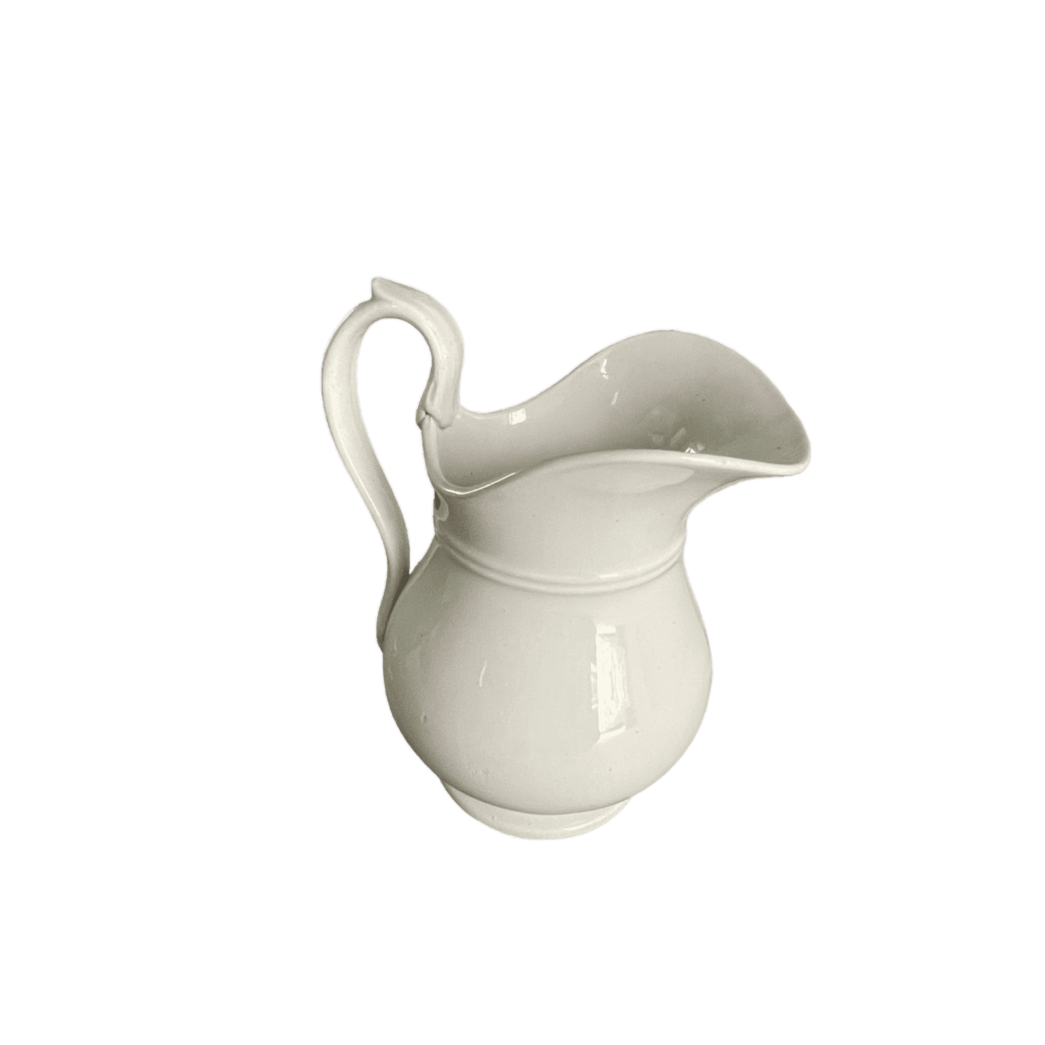 Cruche céramique blanche vintage