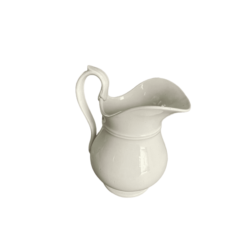 Cruche céramique blanche vintage