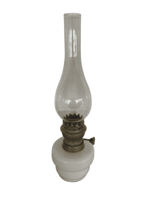 Lampe à huile céramique blanche