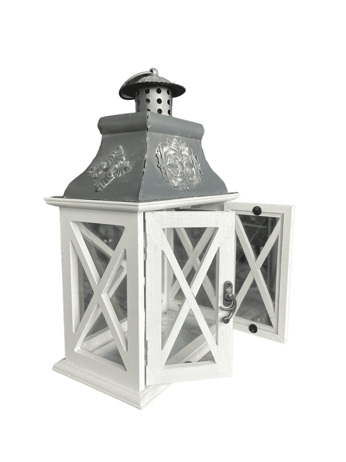 Lanterne bois blanche petite