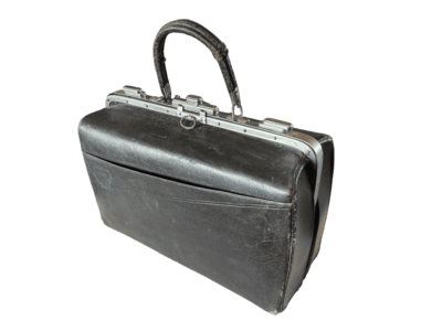 Valisette médecin cuir noir