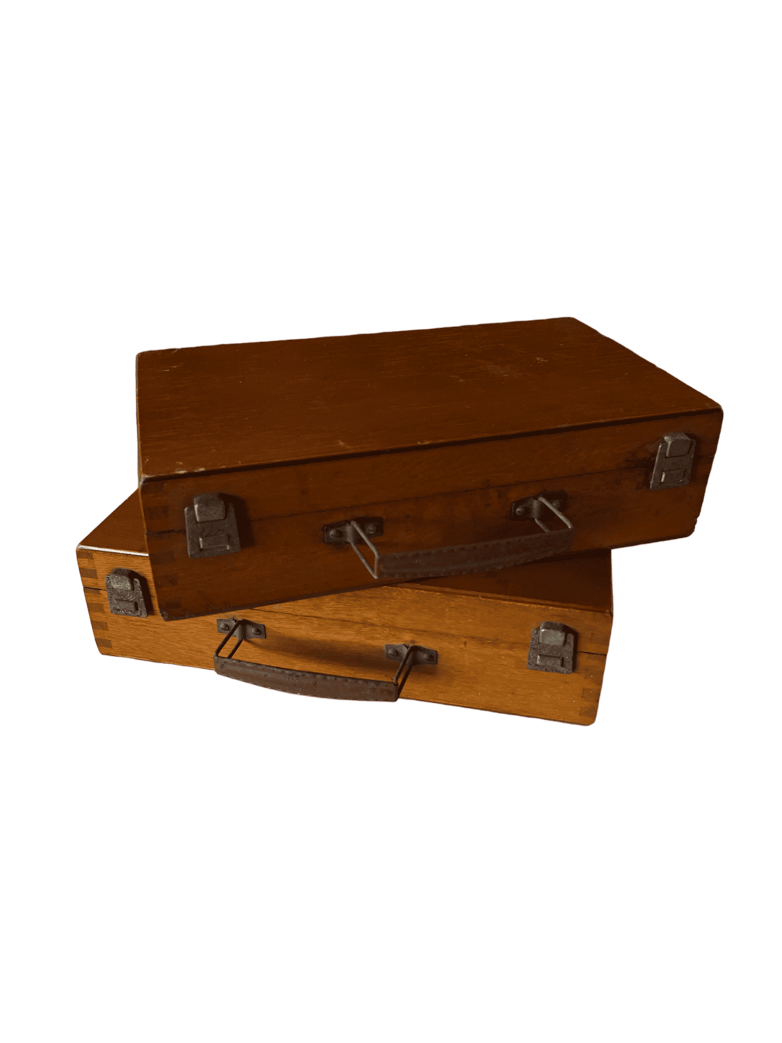 Valise bois peintre foncée