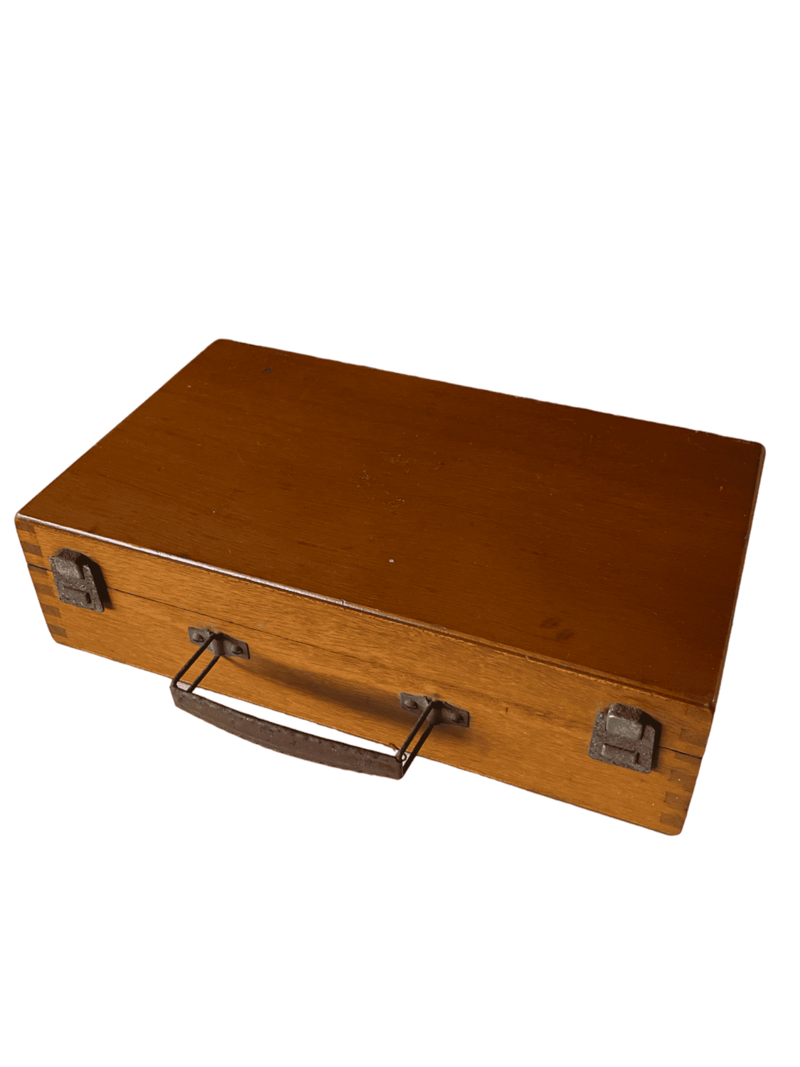 Valise bois peintre clair