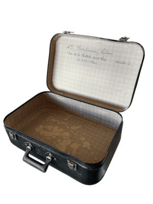 Valise vintage noire simili Liliane Valise vintage noire simili Liliane