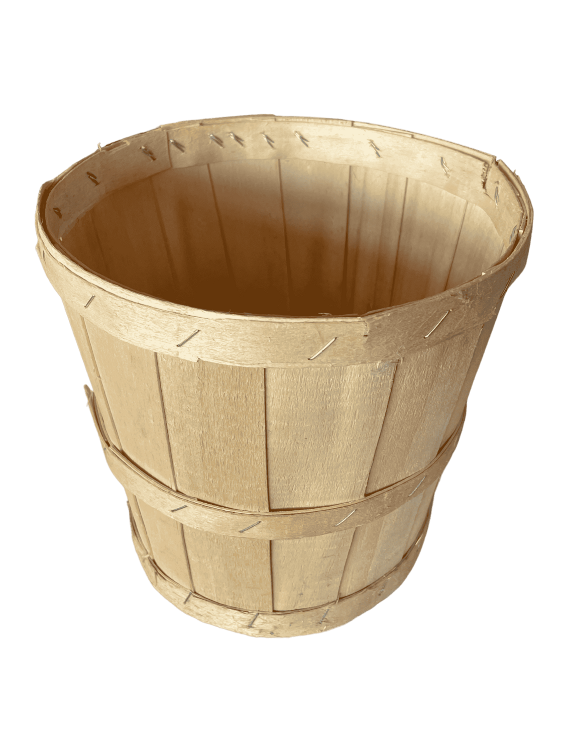 Panier en bois rond clair