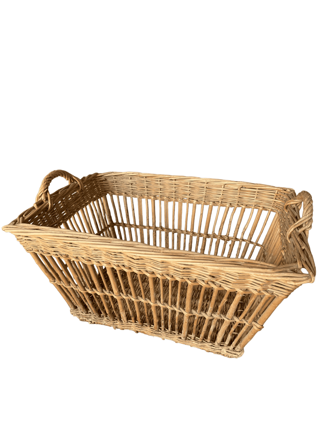 Panière en osier de blanchisserie grande