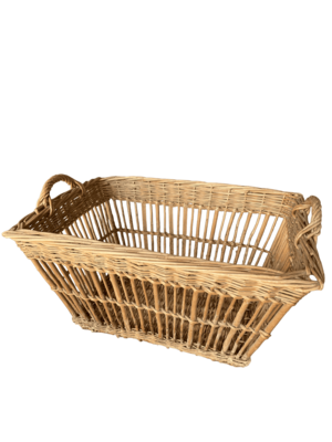 Panière en osier de blanchisserie grande