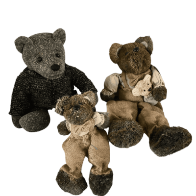 Peluche nounours paille