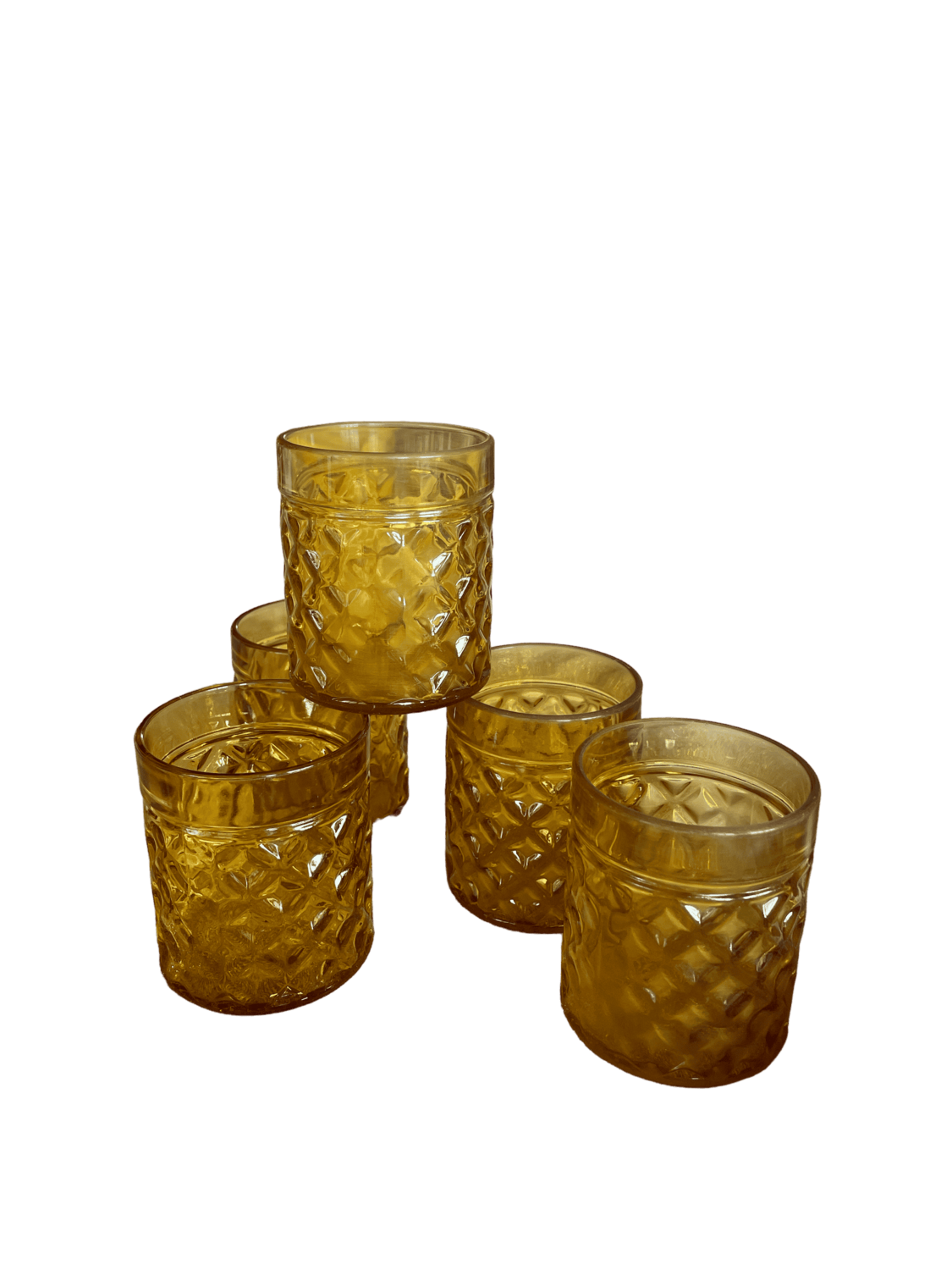 Photophore verre brun ciselé