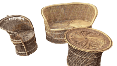 Salon en rotin tressé Emmanuelle