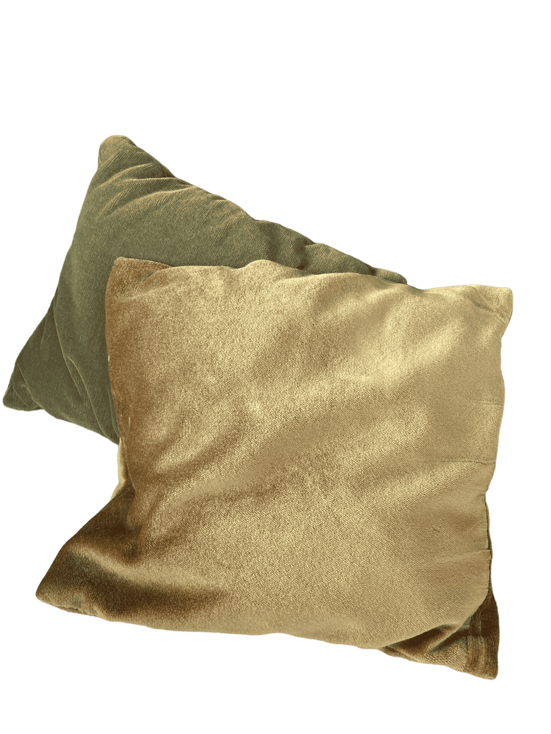 Coussin velours beige