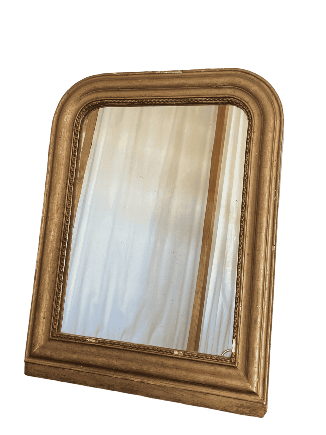 Miroir Doré rectancle arrondi
