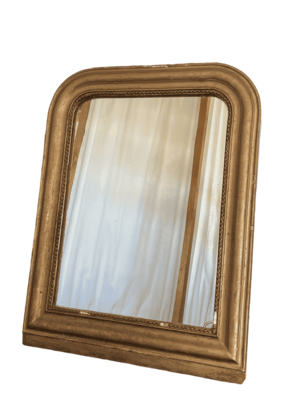 Miroir Doré rectancle arrondi