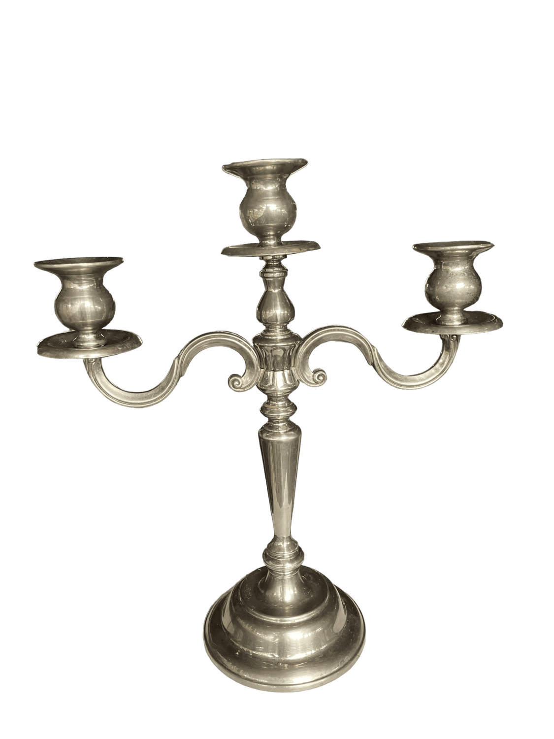 Chandelier argenté triple grand