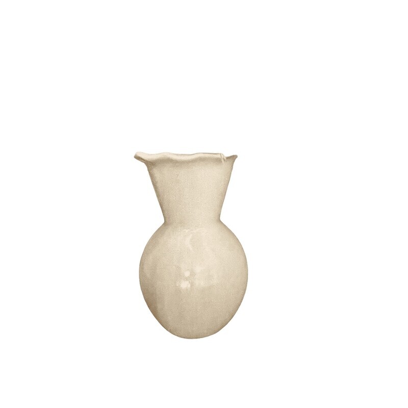 Vase céramique blanc cassé grand