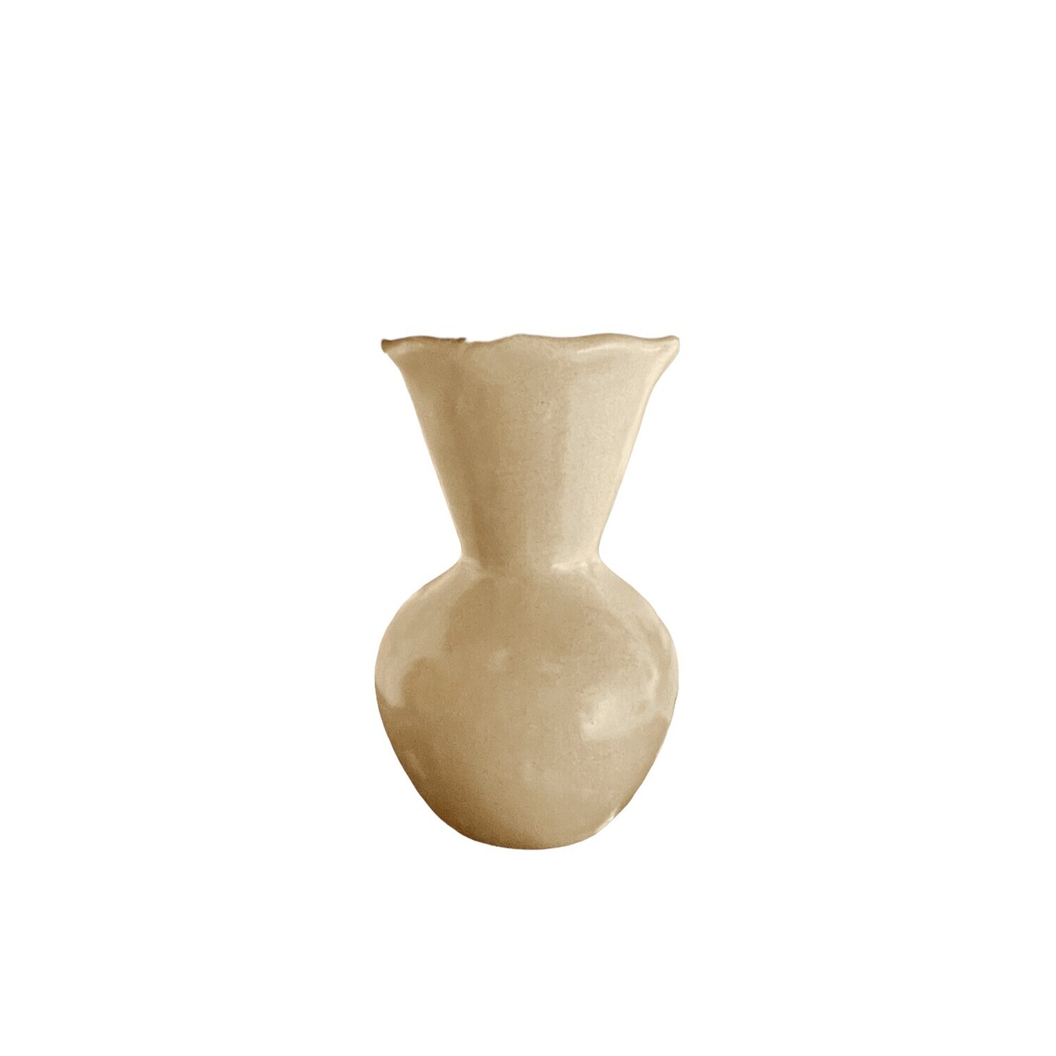 Vase céramique blanc cassé moyen