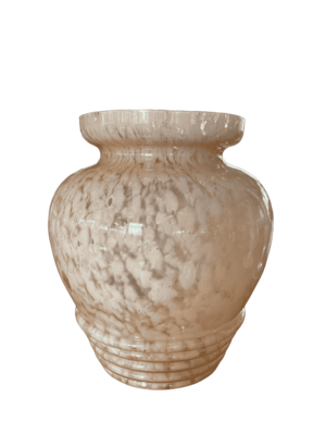 Vase opaline rose grand