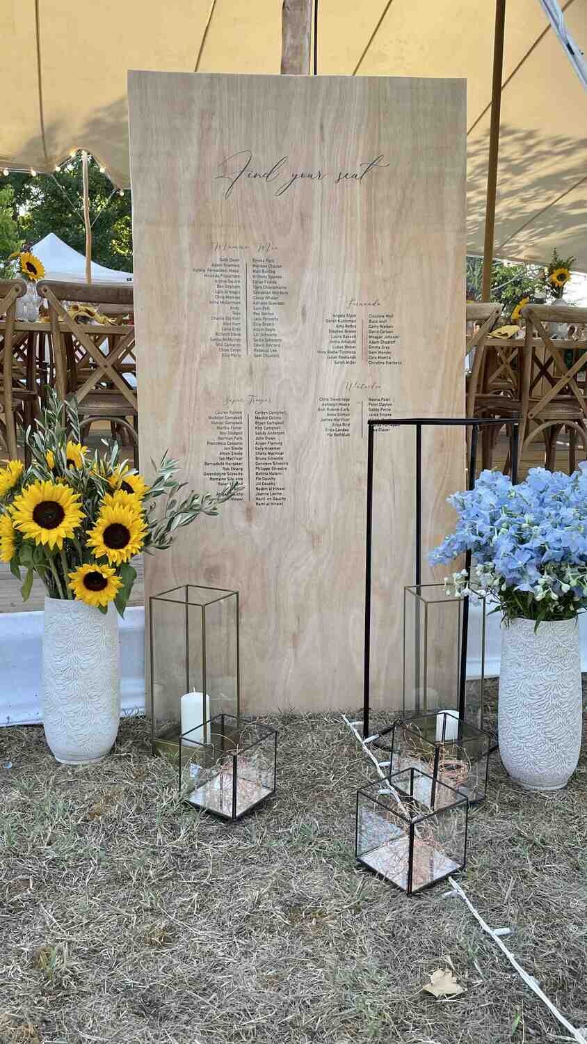 Panneau plan de table bois