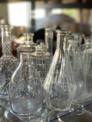 Vase verre bouteille flacon
