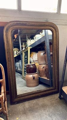 Miroir doré grand de Mamie