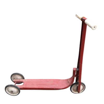 Trottinette métal rouge enfant