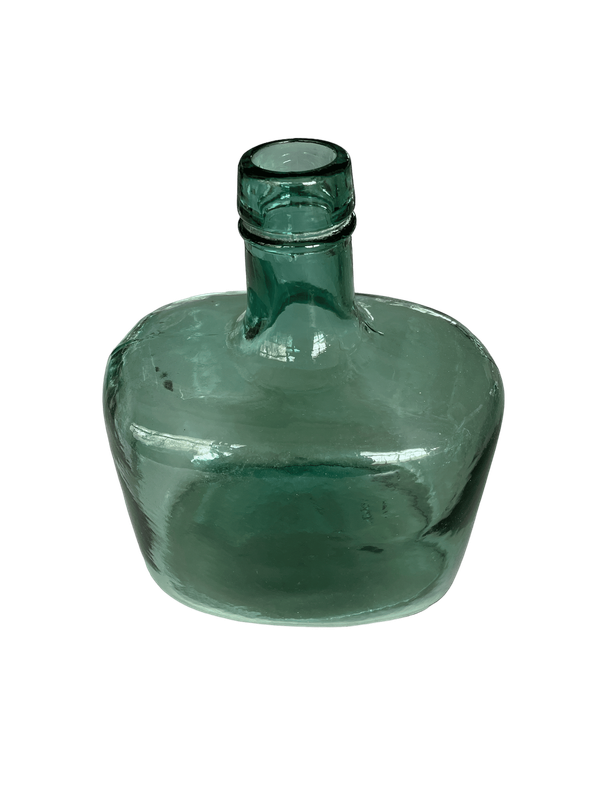 Bouteille rectangle bleue
