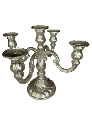 Chandelier argenté 5 branches
