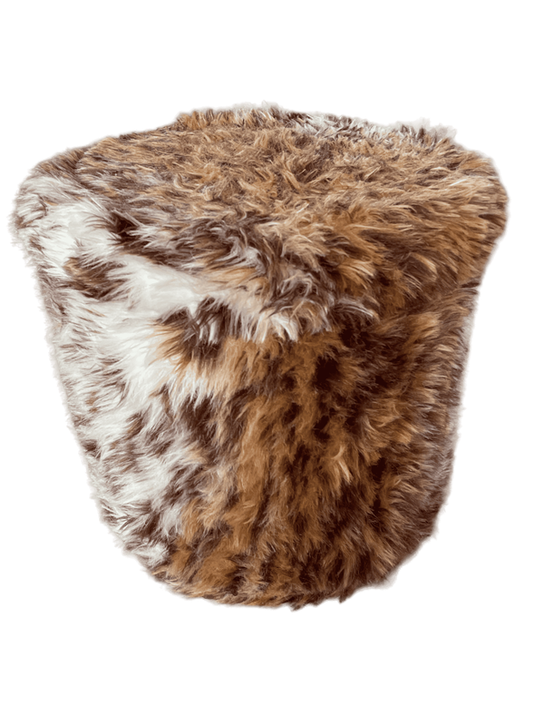 Tabouret fourrure tigré