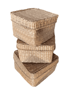 Panier tressé poupées russes carré