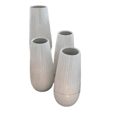Vase céramique blanc grand