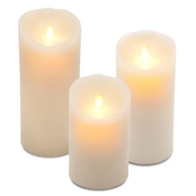 Bougie LED piles en cire