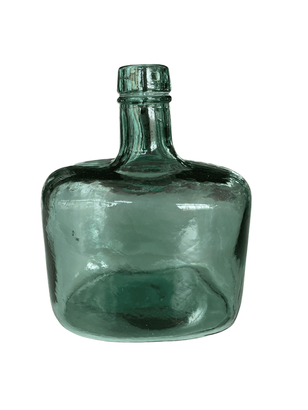 Bouteille rectangle bleue