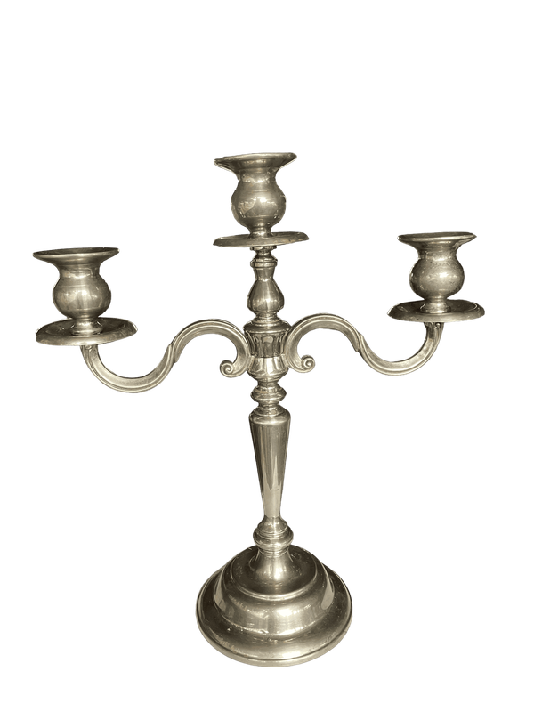 Chandelier argenté triple grand