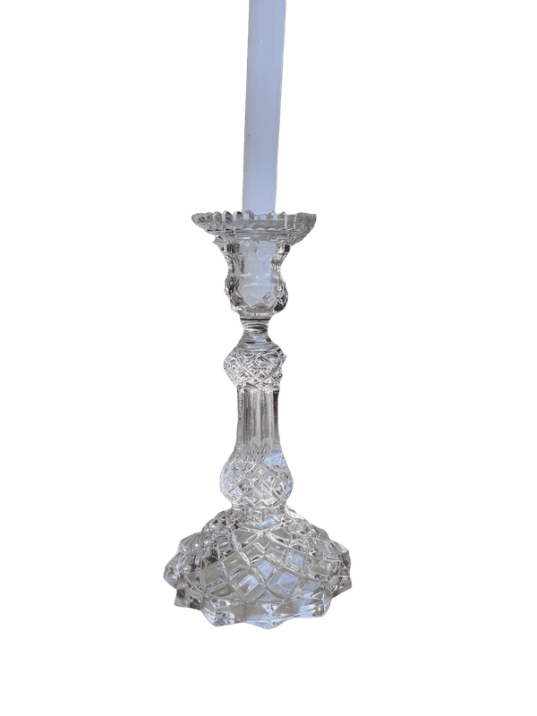 Chandelier verre sur pied vintage