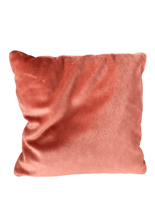 Coussin velours rose