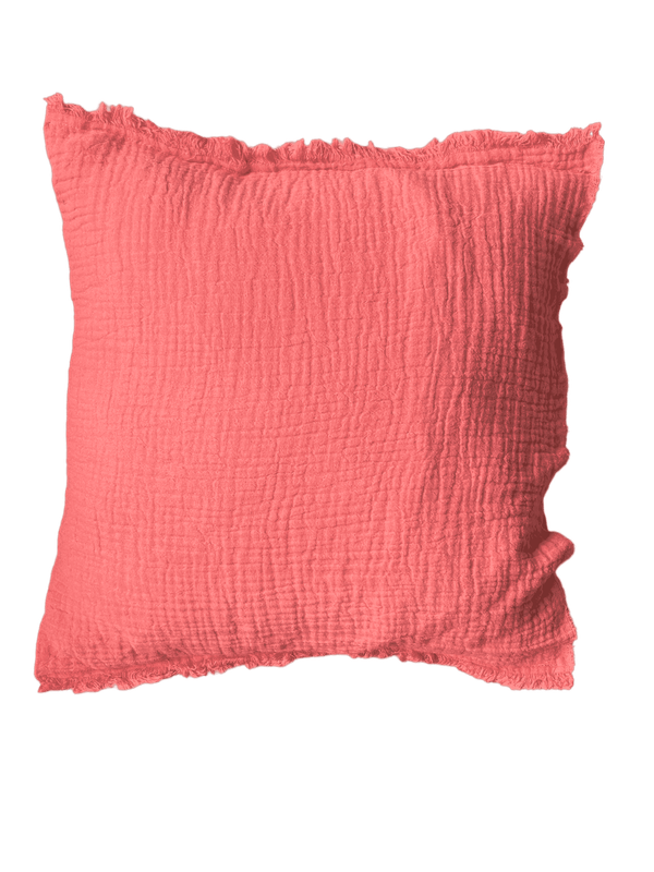 Coussin corail double gaze moyen