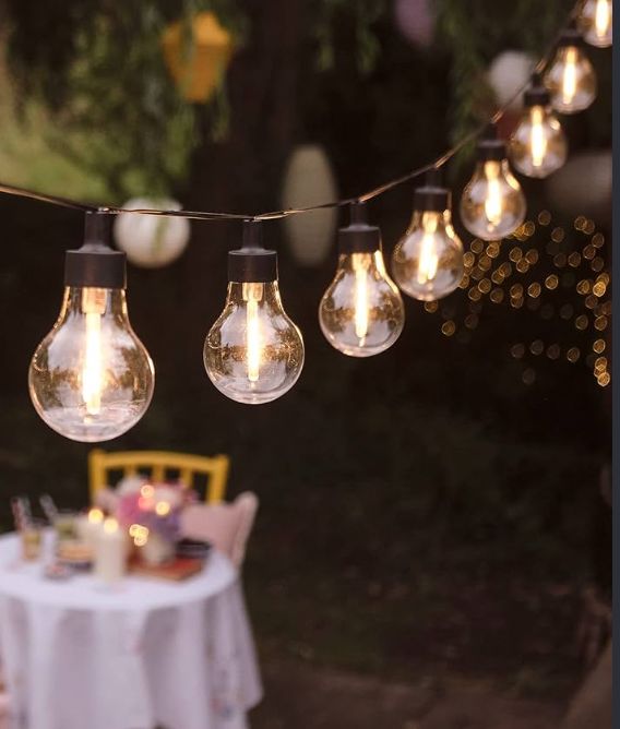 Guirlande LED guinguette blanc chaud