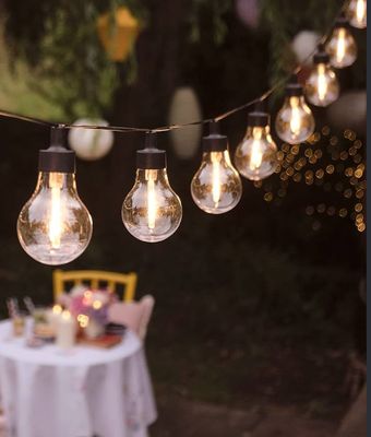 Guirlande LED guinguette blanc chaud