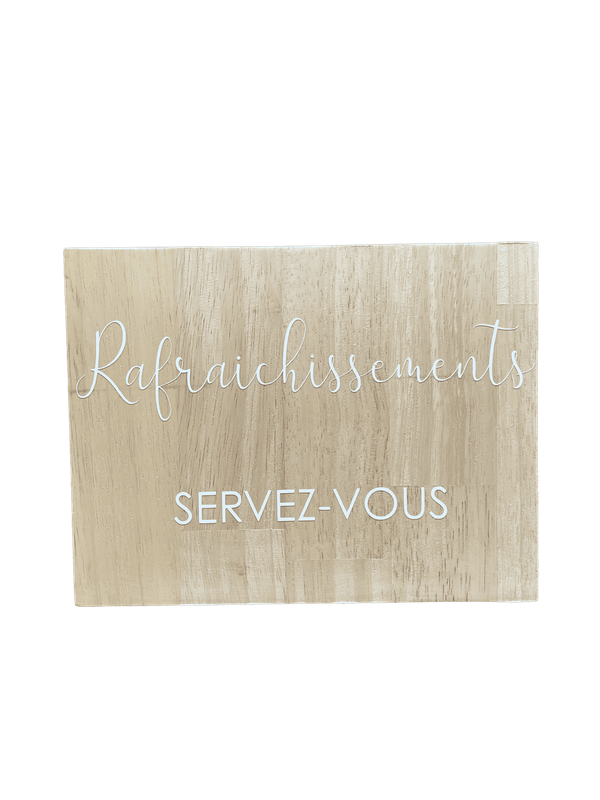 Panneau d'espace bois "rafraichissement"
